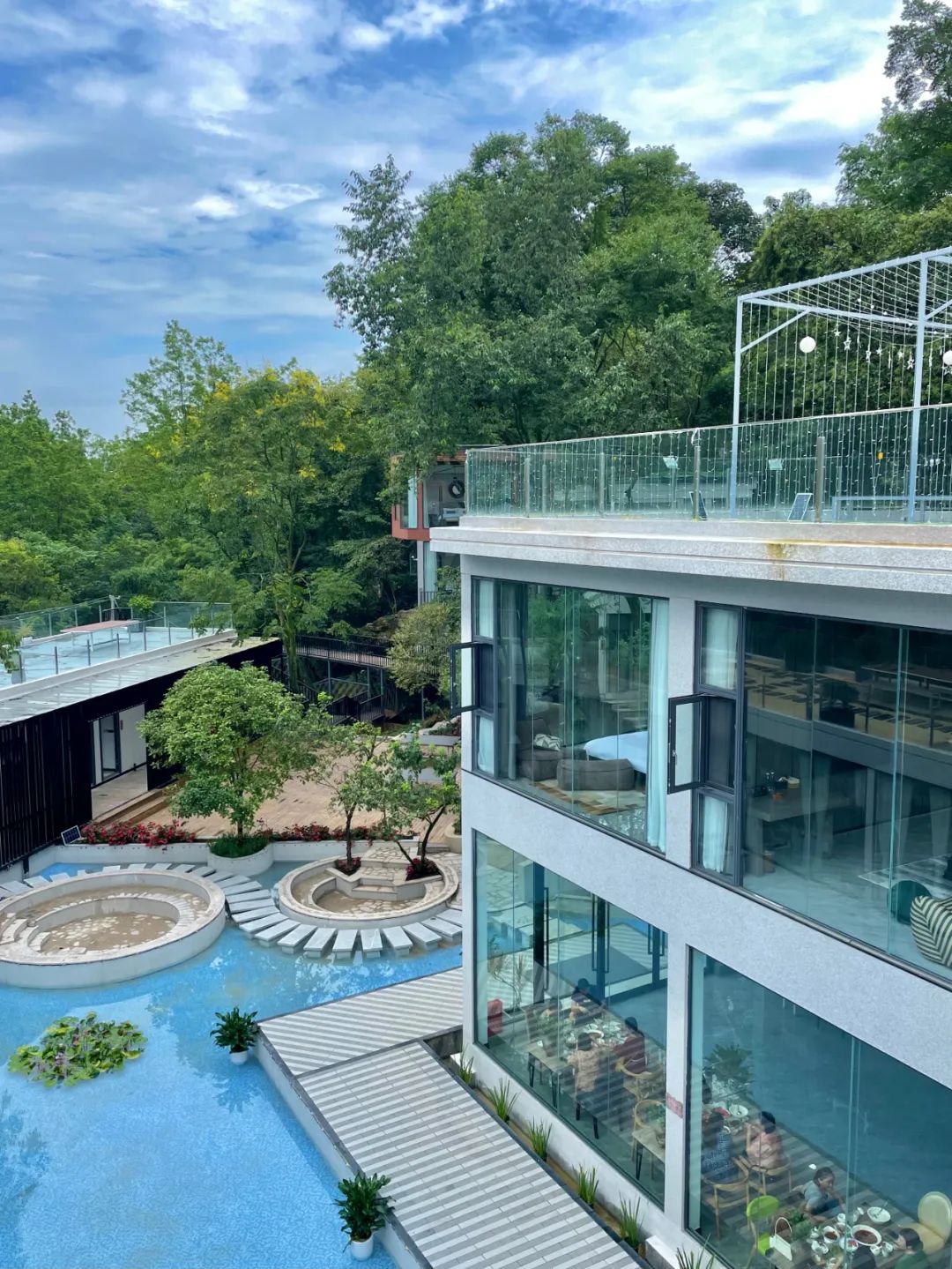 绵阳罗浮山民宿温泉私人泡池,绵阳安州罗浮山十大民宿