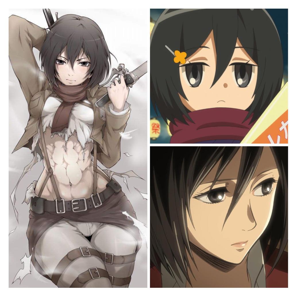 五张图看19位ACG肌肉男女：三笠人美腹肌多，他撞脸十冷哪吒