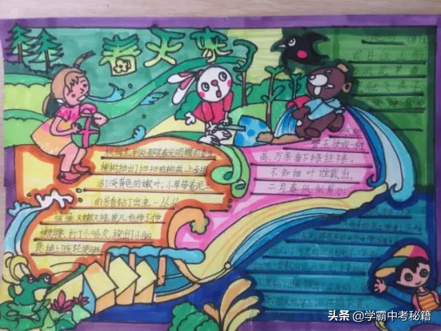 有关春季四季成语的手抄报,描写春天的成语春暖花开