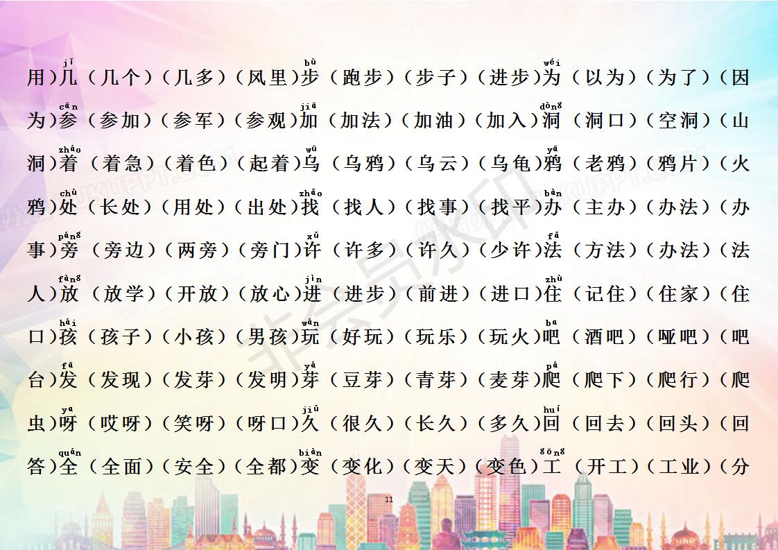 一年级识字成果展示,一年级生字识字表跟读