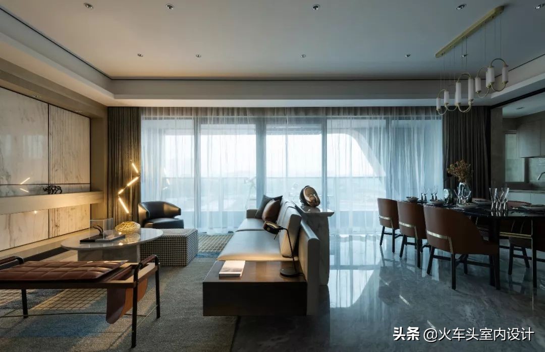 意式顶级轻奢风样板房,意式轻奢样板间