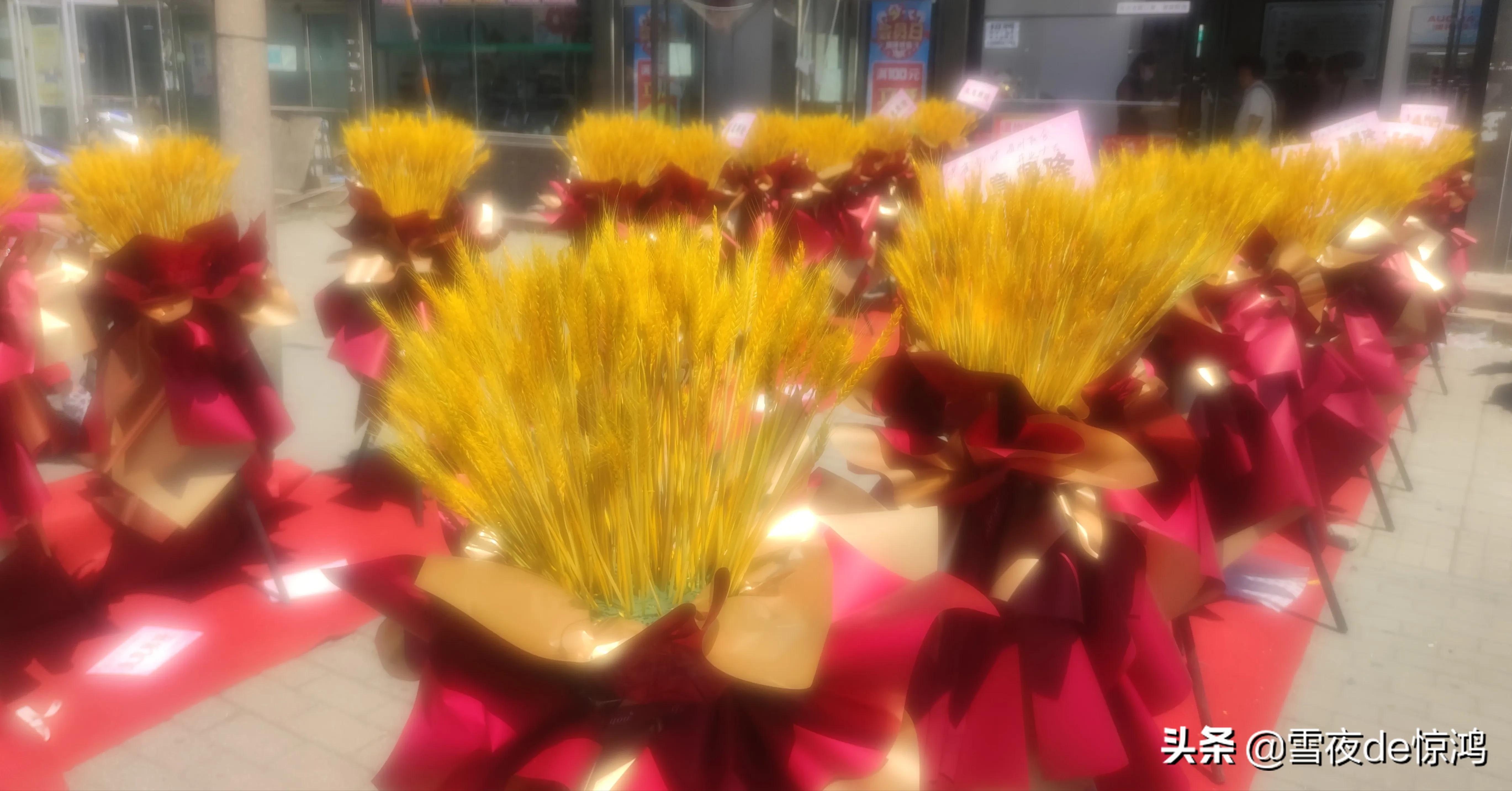 新店开业送麦穗好还是花篮好,店开张用麦穗花篮什么意思