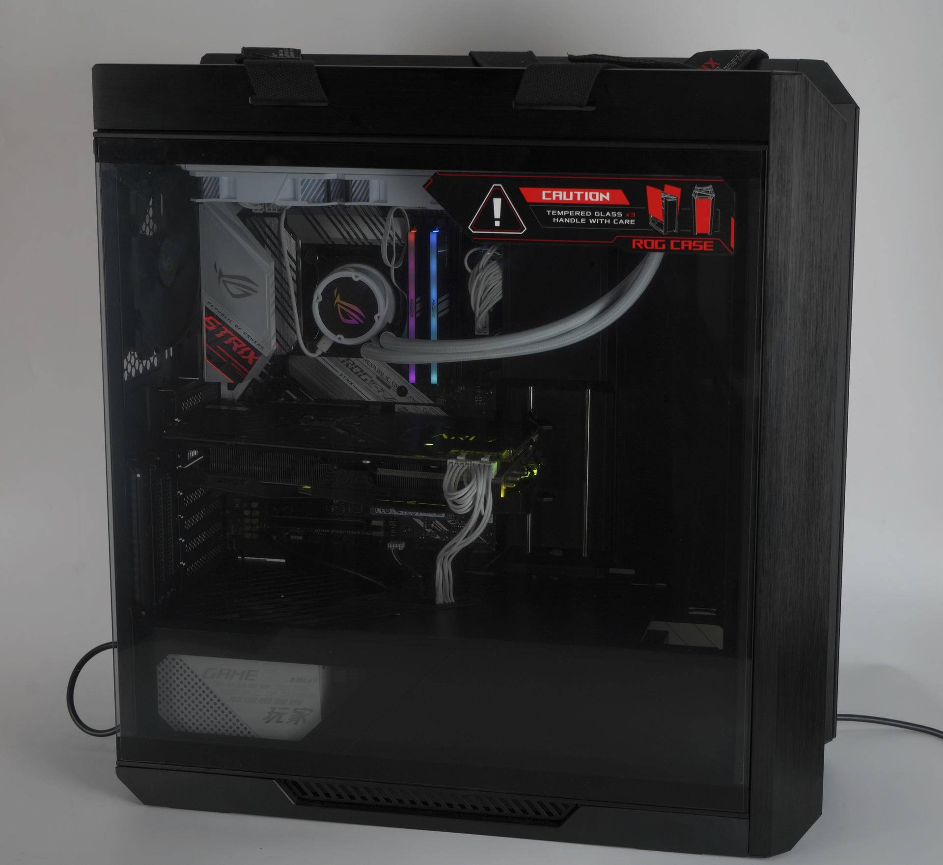 rog太阳神白色开箱,rog太阳神开箱