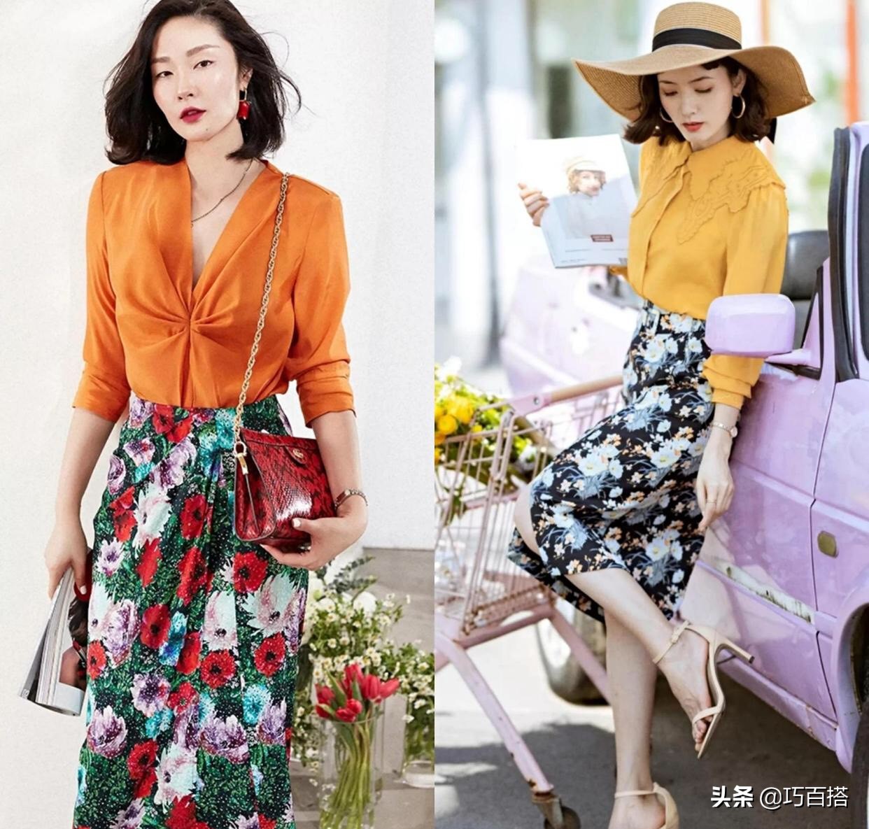 碎花裙如何穿得惊艳好看,碎花裙这样穿气质又温柔