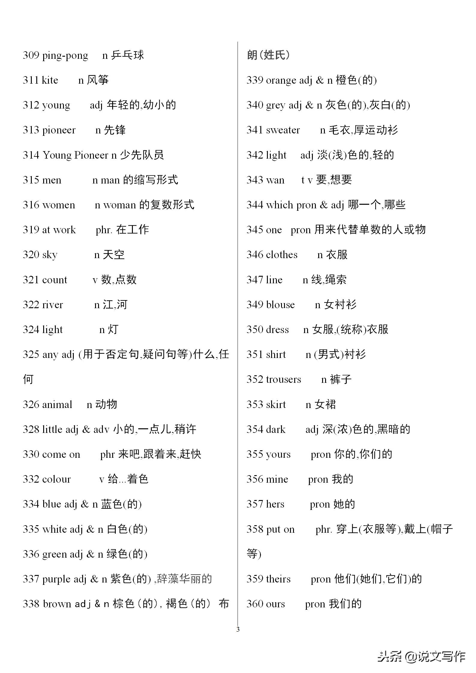 初三英语中考单词必备,中考英语人教版必备单词卡片