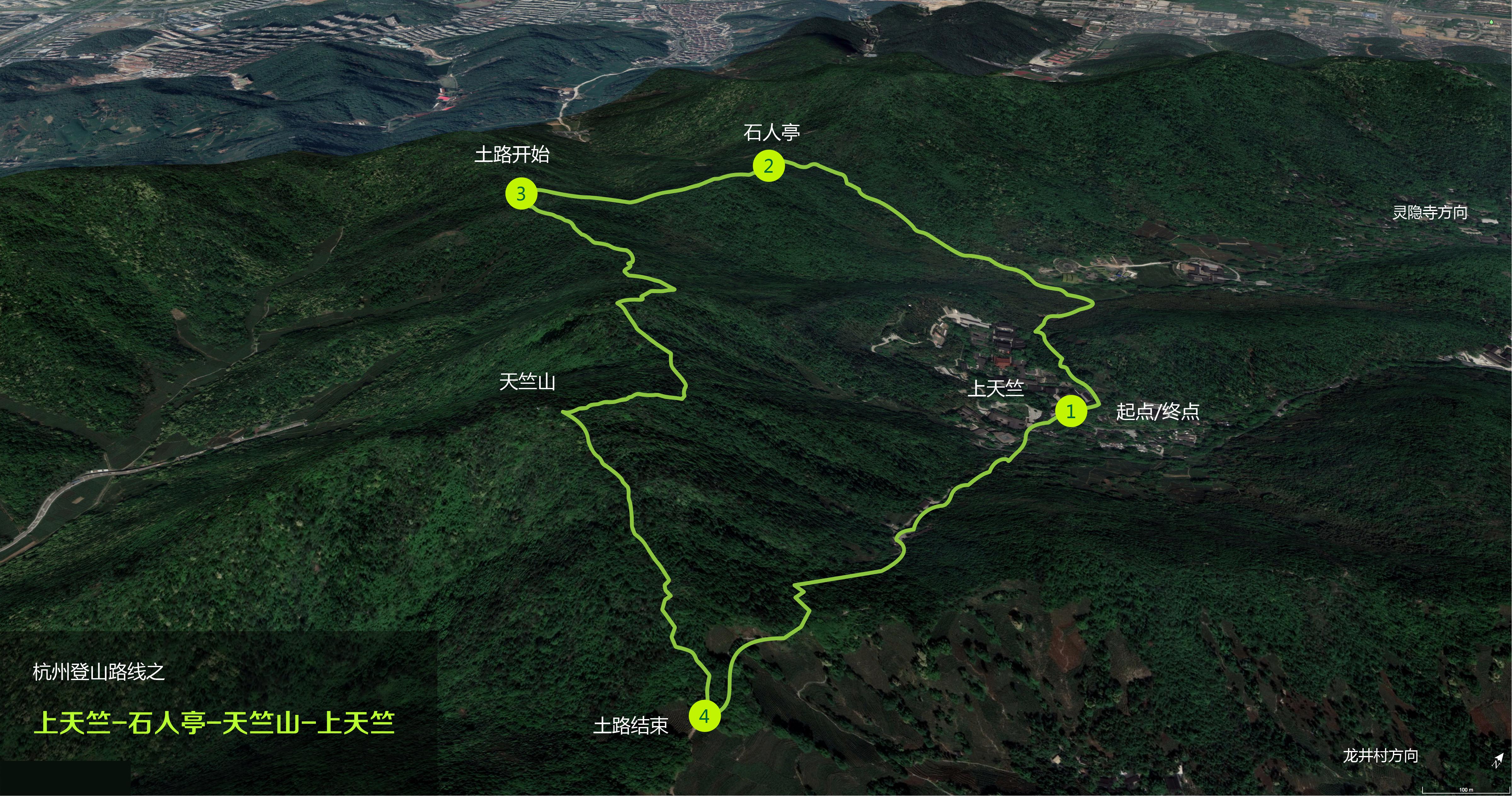 杭州登山徒步经典路线图最新,杭州登山路线