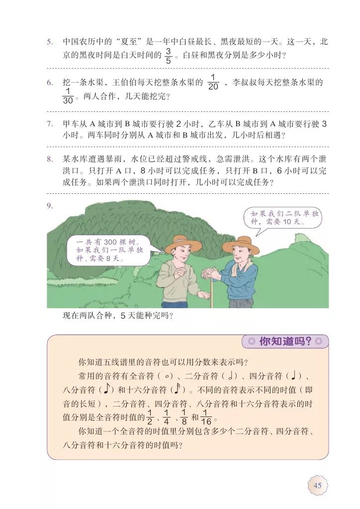 人教版六年级上册数学电子课本教材（高清版），暑假预习收藏