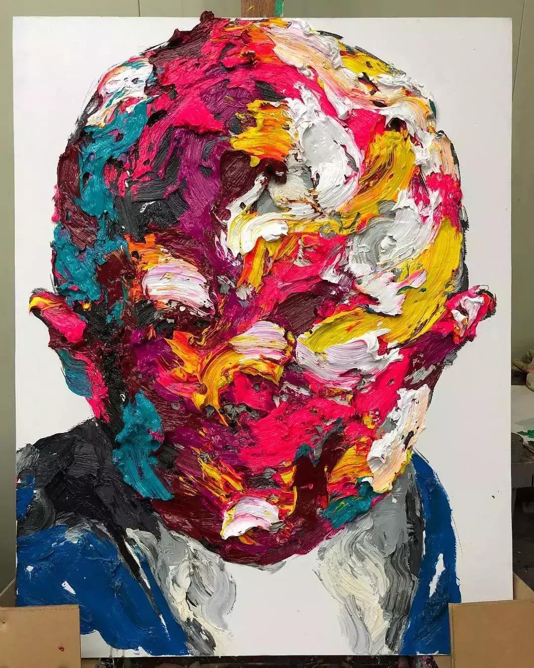 厚画的魅力！韩国shinkwangho用有张力的作品直击眼球！！！