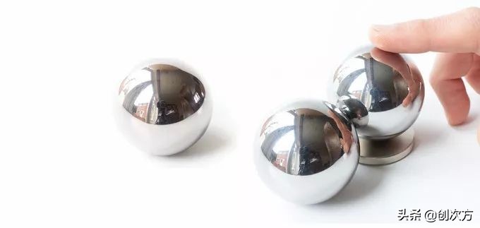 生活需要玩个球?钕磁铁片,搭配金属钢球,N种组合方式舒缓压力