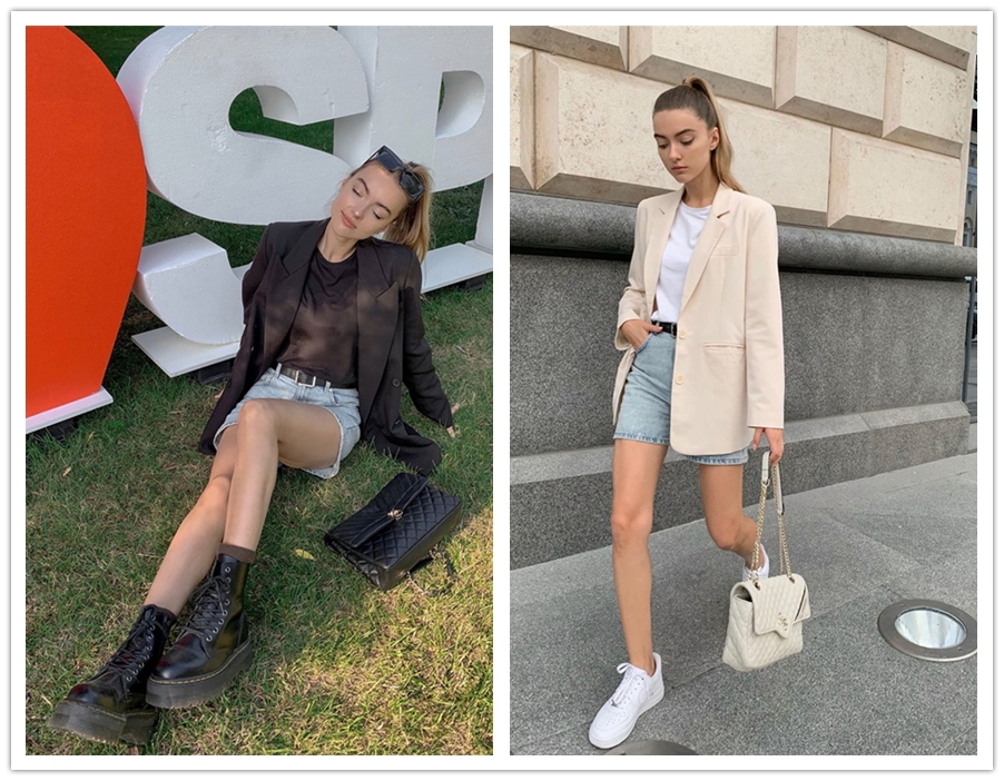 夏天的牛仔短裤照样能清爽又时髦,夏日必备短裤推荐女款图片