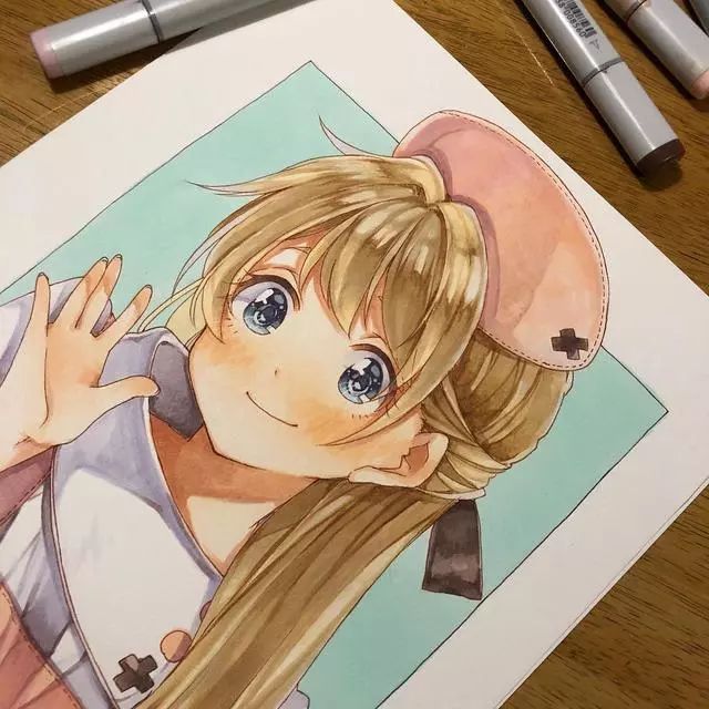 马克笔手绘画动漫,马克笔手绘动漫临摹素材