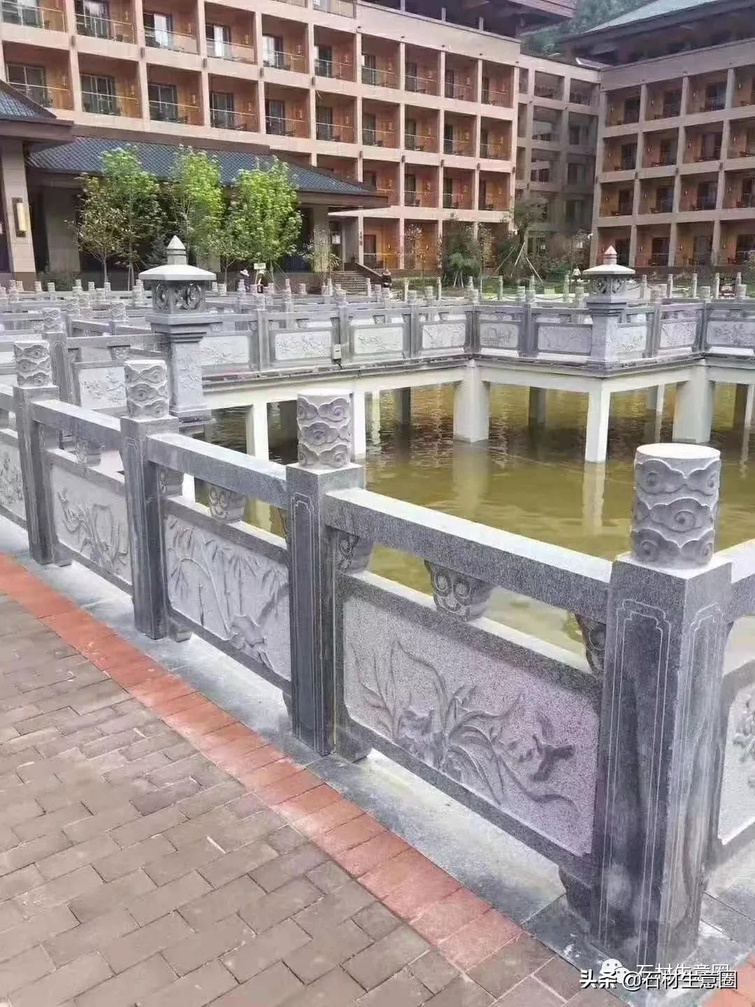 g682花岗岩河道栏杆,湖南河道花岗岩石栏杆