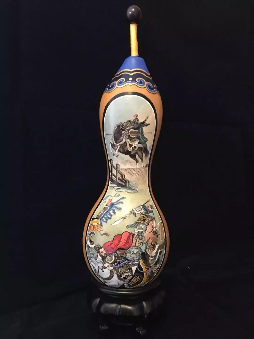 五福临门葫芦工笔,中国工笔画葫芦