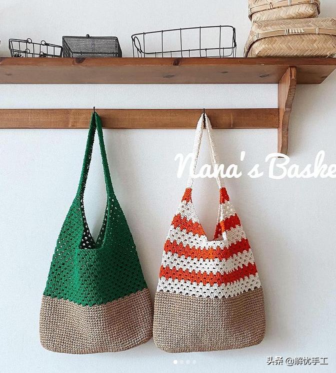 简单漂亮的小包包钩针教程,韩国钩针钩桌布花样教程