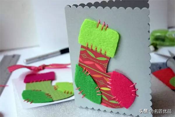 最简单的圣诞贺卡手工制作,手工作品太美了