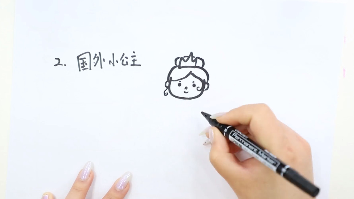 100个小公主画法,小公主的画法简笔画