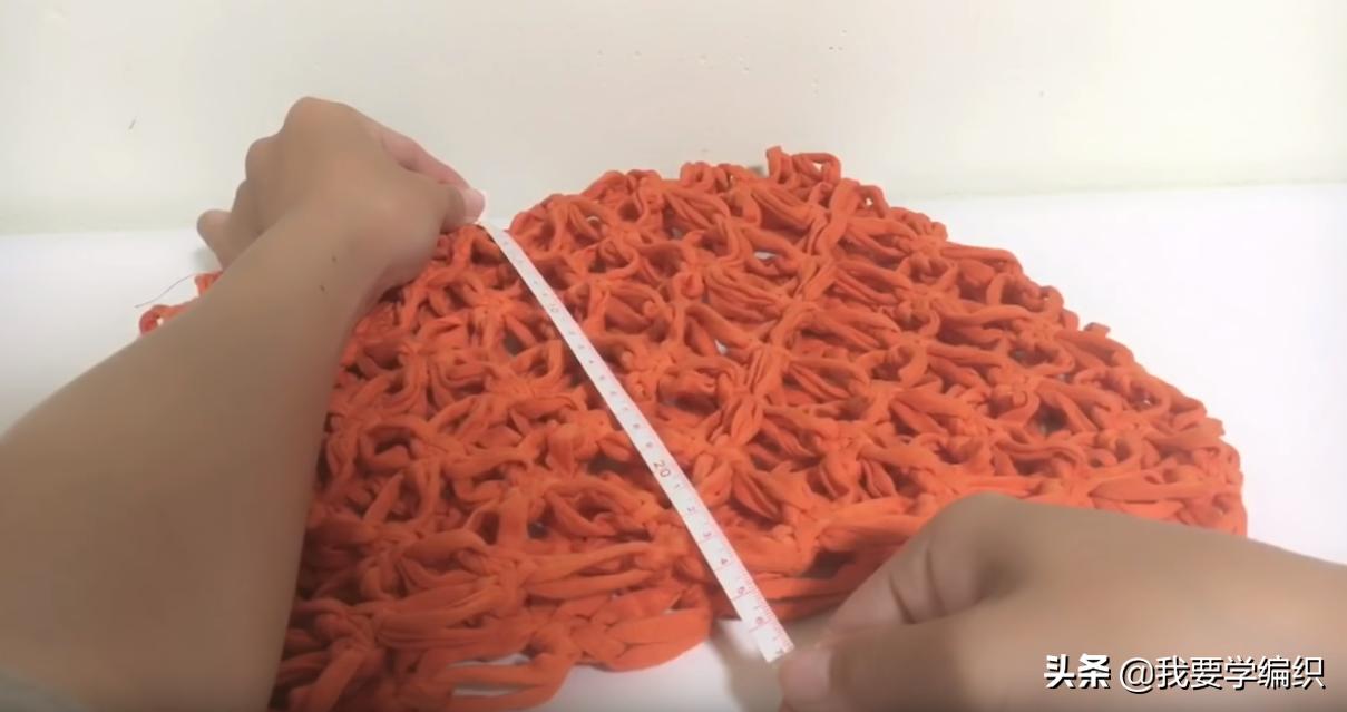 钩针花边袋,手提袋的钩织方法