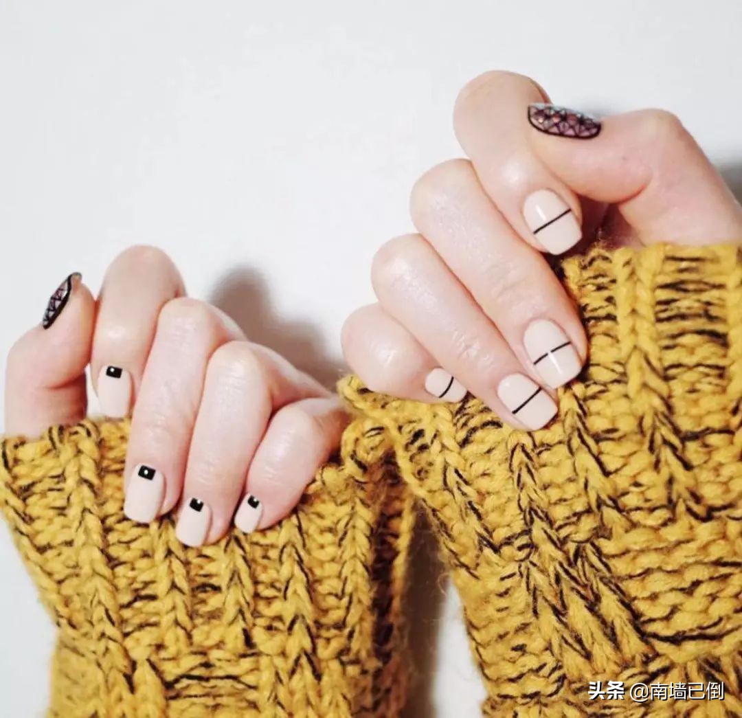 手黑手胖手粗适合什么样的美甲,手指胖粗做指甲好看么
