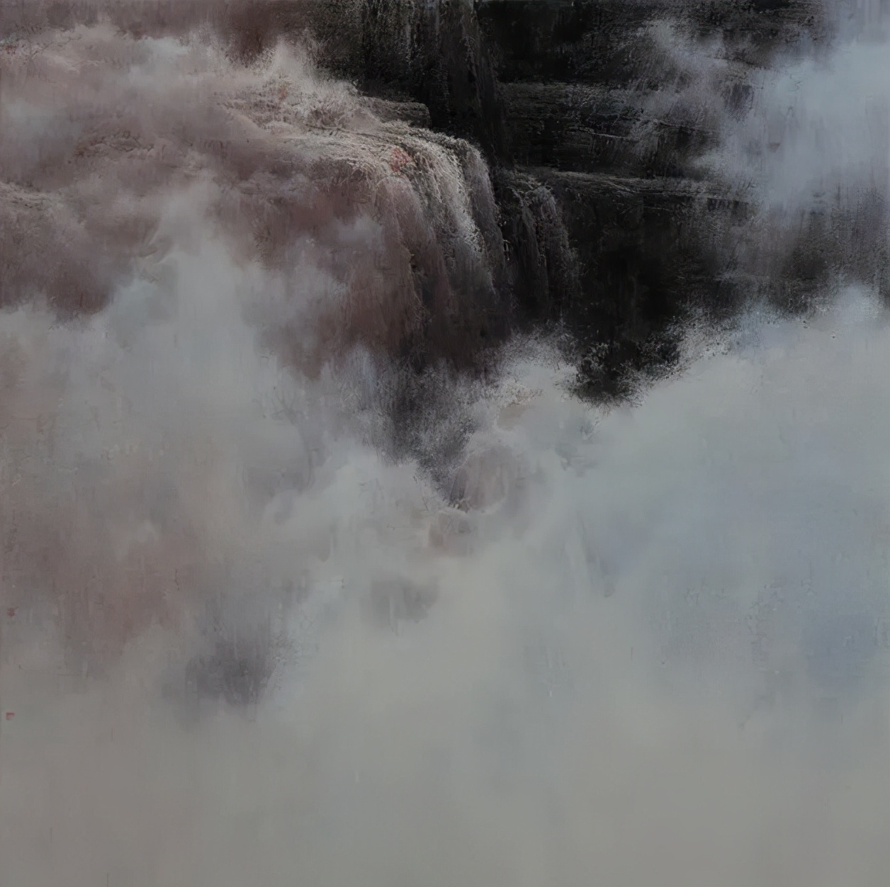 画黄河壶口瀑布的画家徐惠君,专访国画家徐惠君壶口瀑布画法