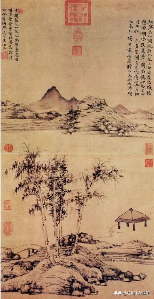 中国山水画表达的情感,中国山水画意境美就是诗情画意