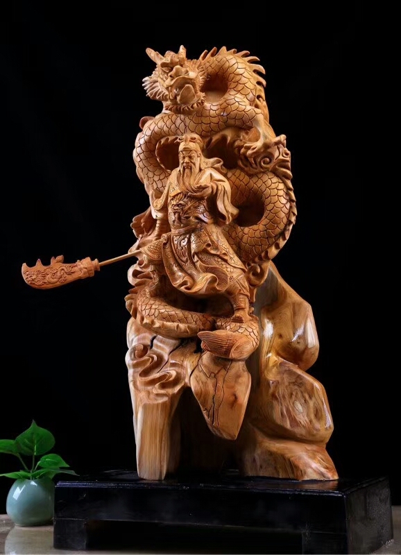 大木头雕刻过程图片欣赏,精雕木头纯手工