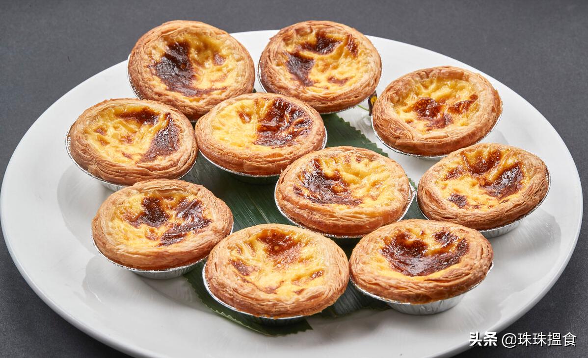 无蛋挞皮蛋挞奶香十足松软好吃,酥皮蛋挞和曲奇蛋挞哪个好吃