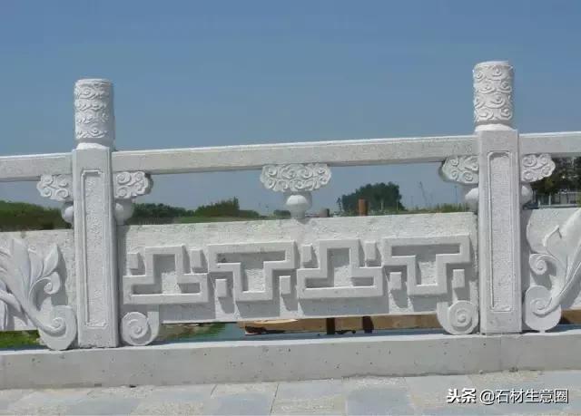 100种石材栏杆图片大全,汉白玉石柱栏杆多少钱一米