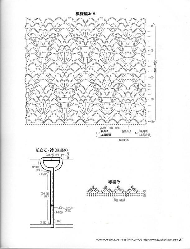 钩针蕾丝开衫图解教程,蕾丝钩针女开衫教程