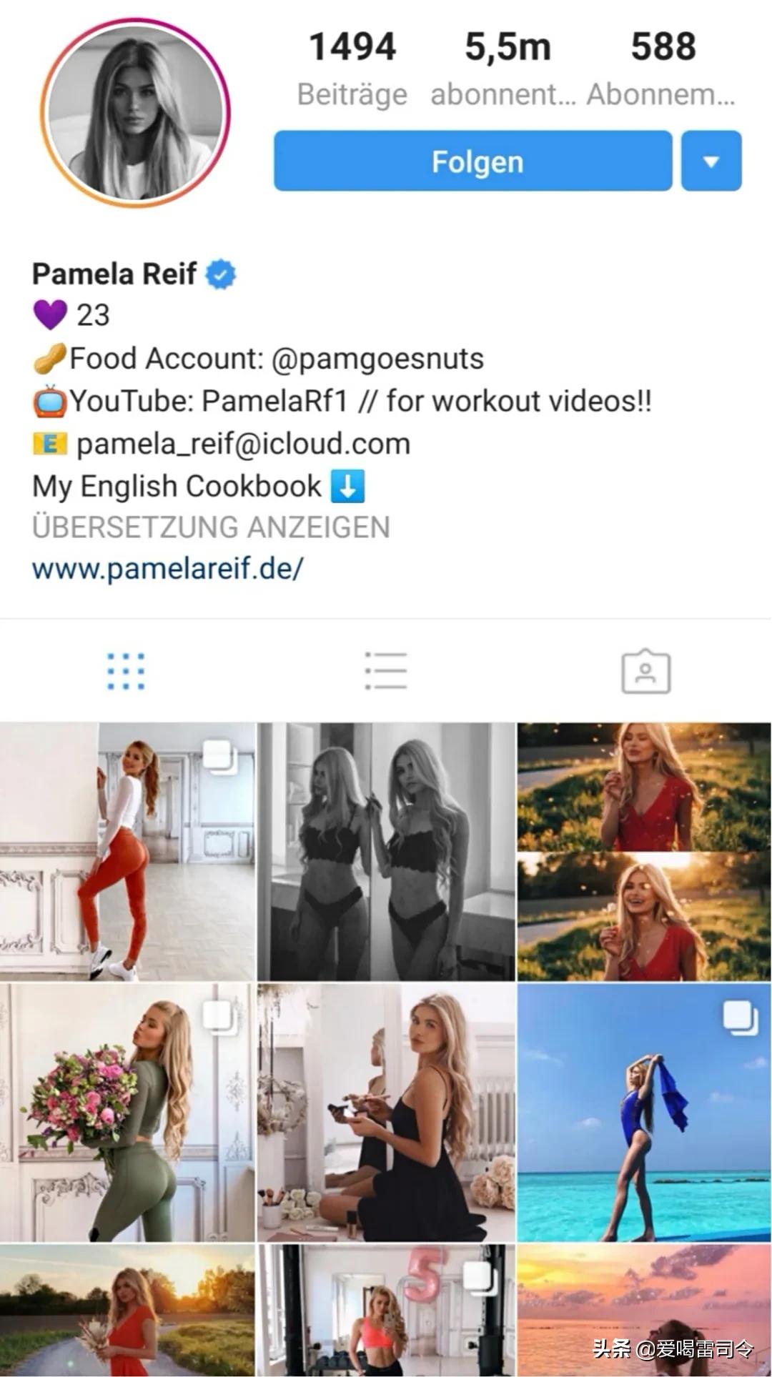 来看看德国健身美女模特！疫情期间的流量胜家