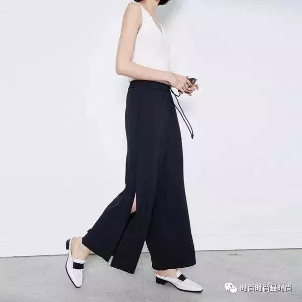 裤子裤腿开叉,裤子开衩常规版