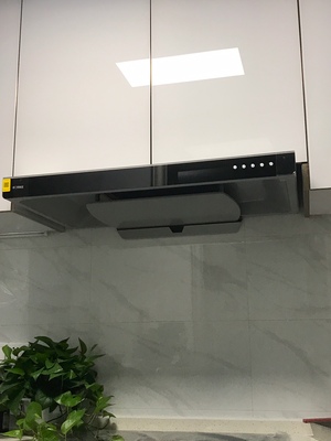 全屋定制烟机吊柜设计,油烟机与柜子齐平怎么设计柜子