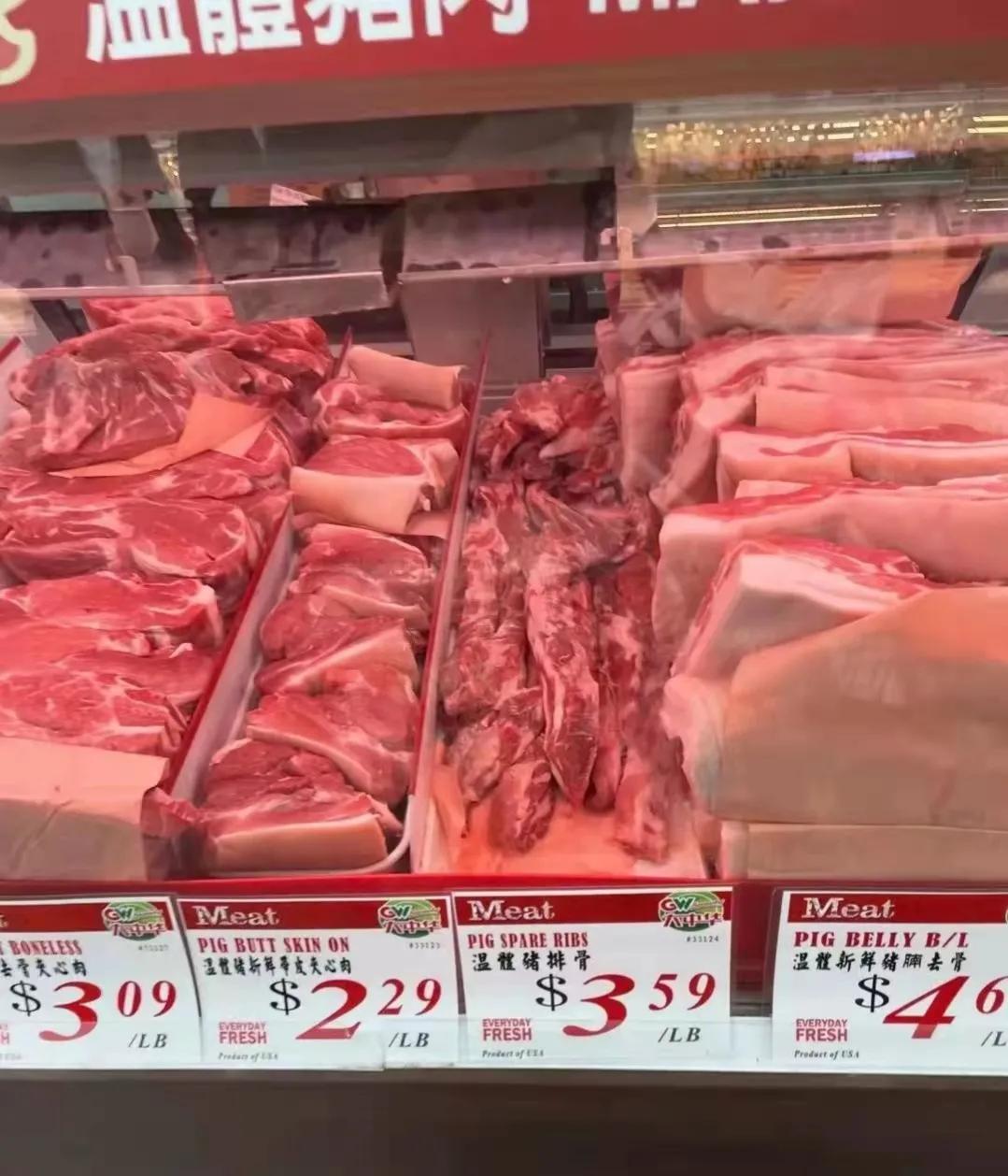 美国蔬菜海鲜价格,通货膨胀美国数据