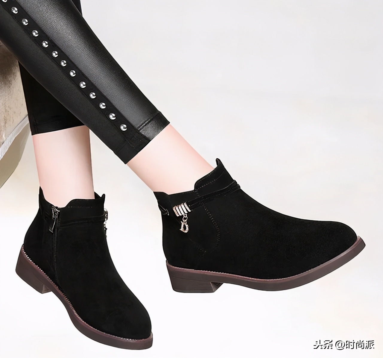 女人再怕冷,也不要穿皮靴,穿这款女鞋+暖暖裤,秋冬天也很美