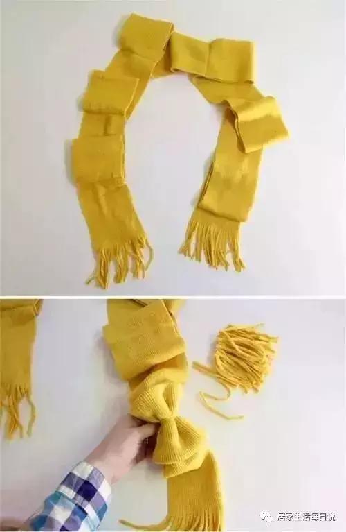 过时的长围巾能改什么,老款围巾改造