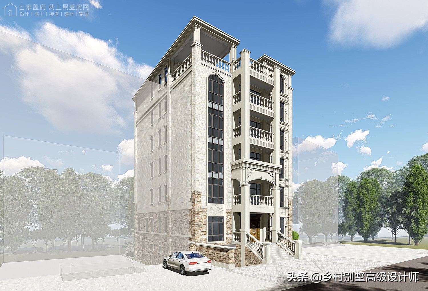 孝感新中式别墅,湖北孝感现代风别墅