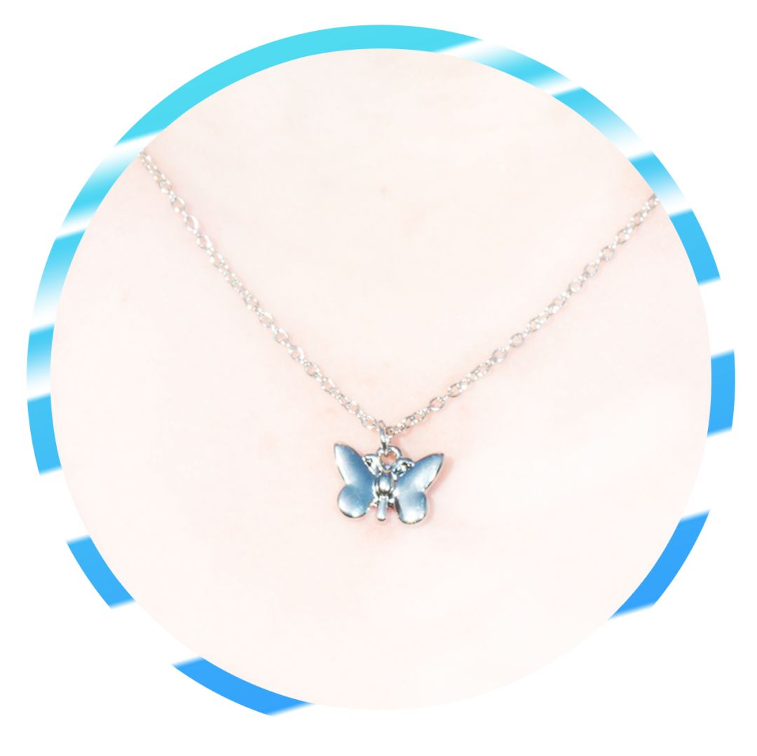 童年饰品金蝴蝶,童年土味发饰效果图