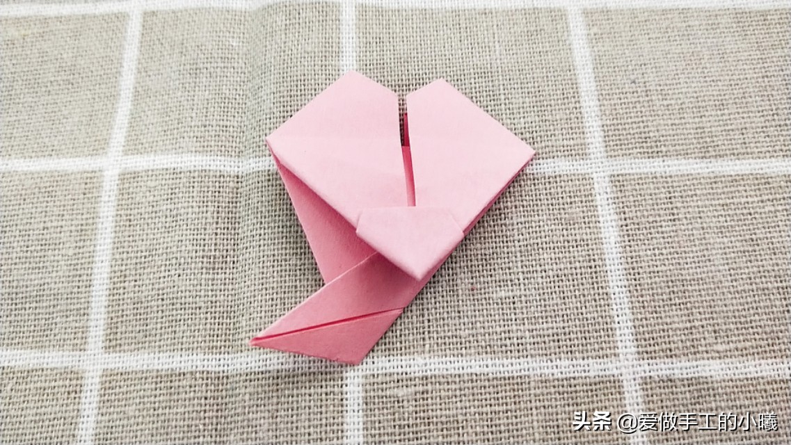 纸折樱花简单,立体五瓣樱花折纸