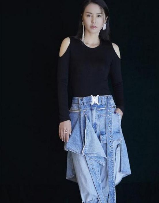 谭维维牛仔衣,谭维维穿牛仔裤