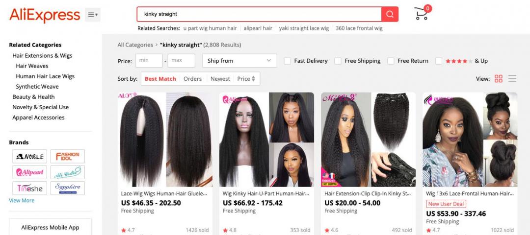 非洲人的假发,大多来自中国?