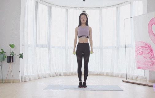 一对哑铃9个动作锻炼全身肌群,哑铃瘦手臂紧致手臂甩掉拜拜肉