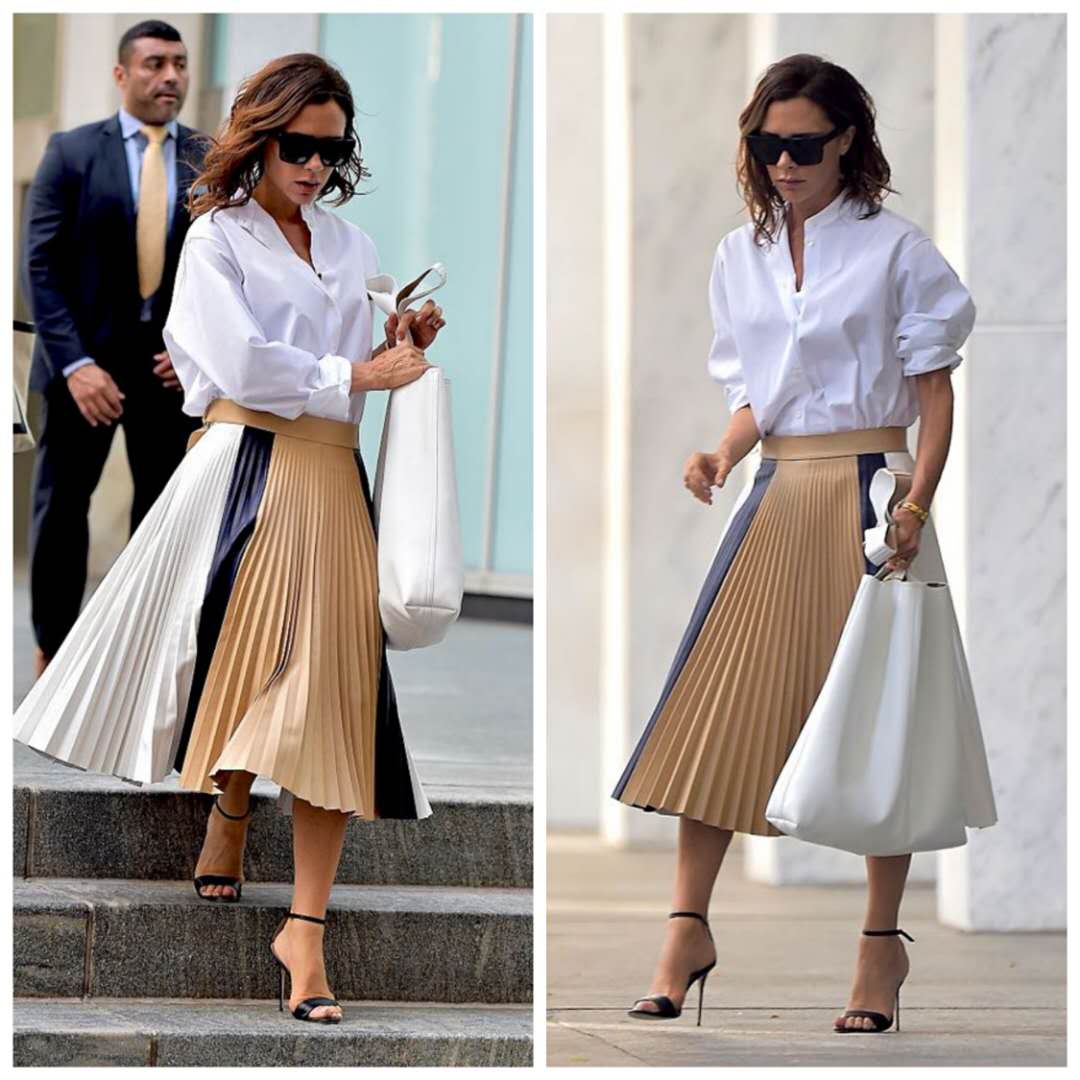 小肚子大适合穿百褶裙还是一步裙,百褶裙显小腹