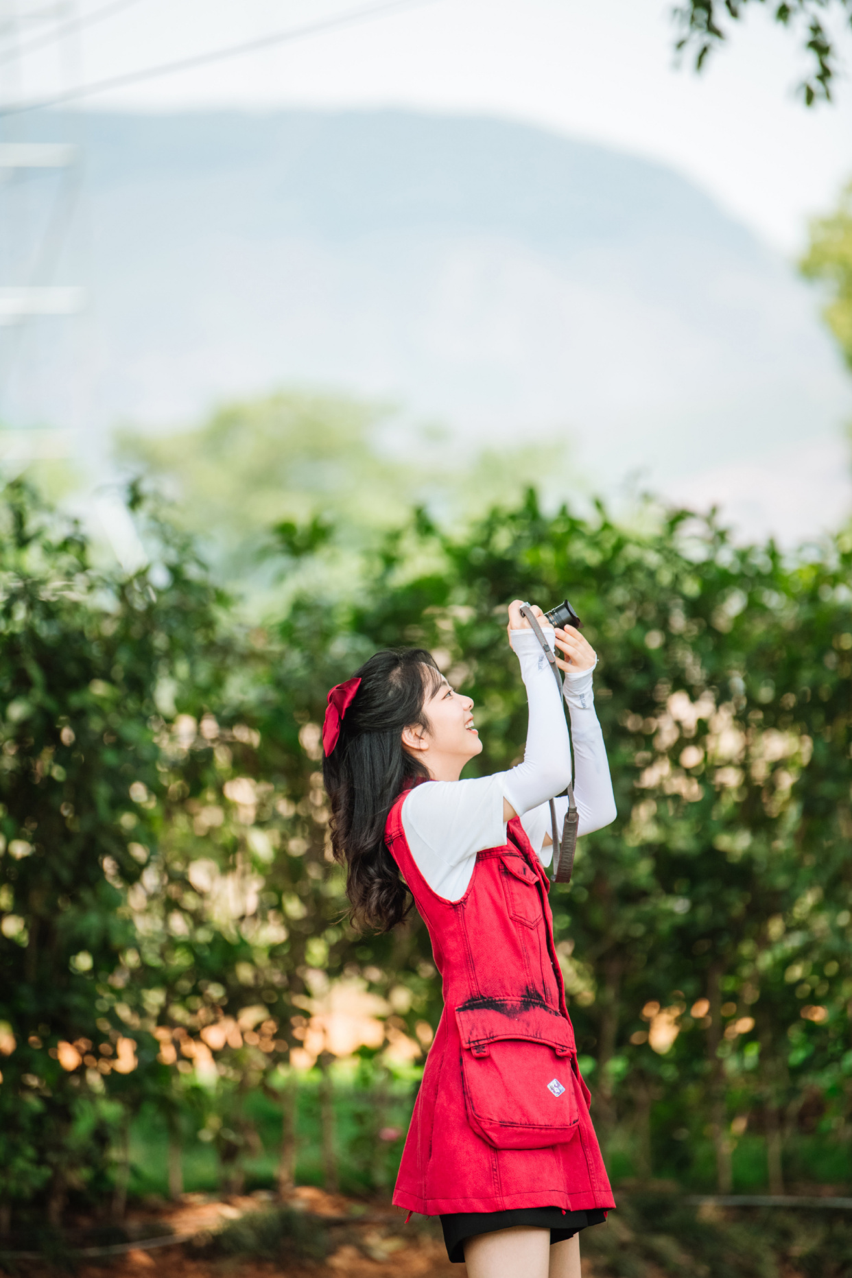 谭松韵戴火了的蝴蝶结发夹,谭松韵真的特别童颜吗