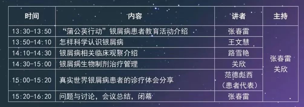 北医三院蒲公英有亮点，银屑病患友涨知识得福利，就在周日下午