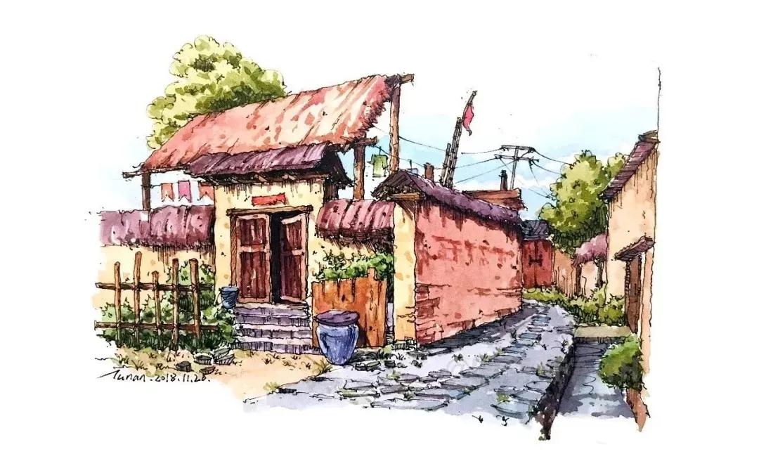 水彩画建筑入门零基础初学,水彩大师的建筑风景作品