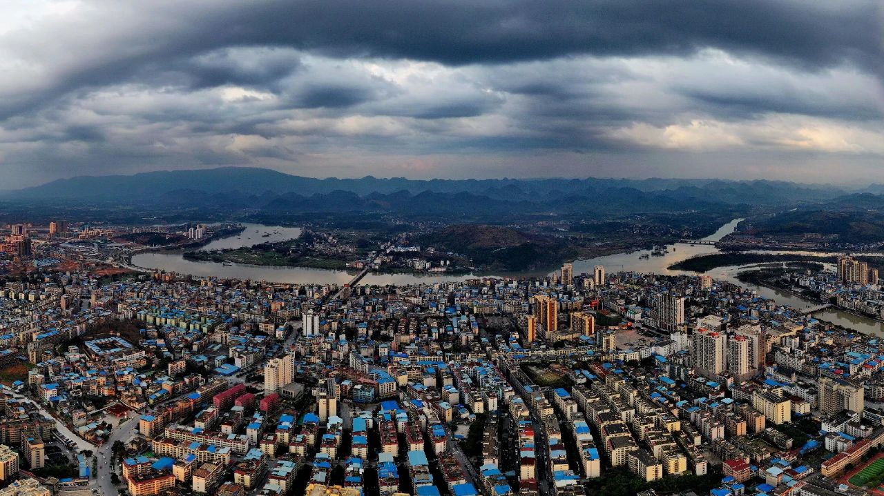 无人机拍摄的广西,桂林无人机拍风景视频