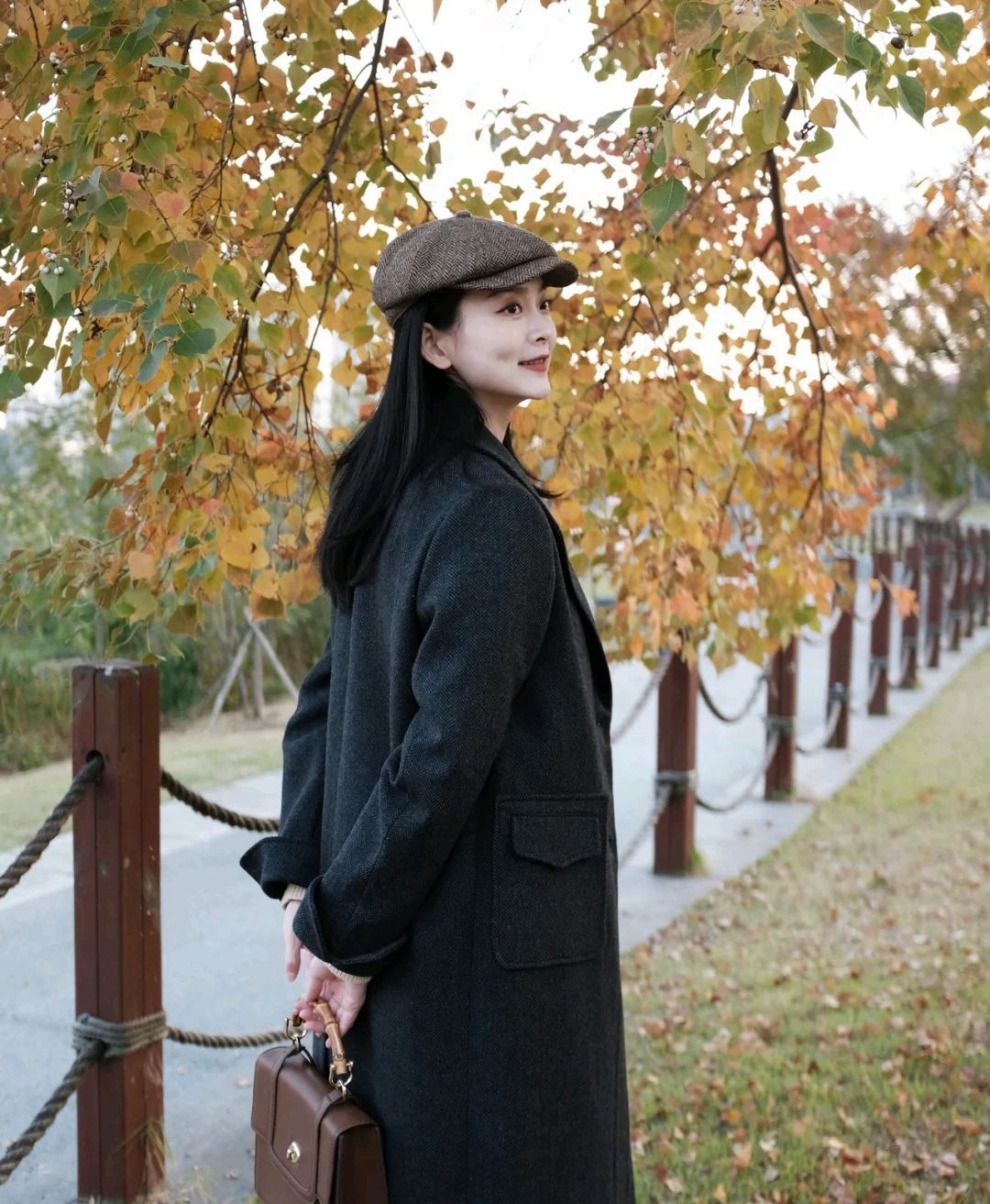 高级感穿搭超爱这个复古风穿搭,高级松弛感复古文艺穿搭