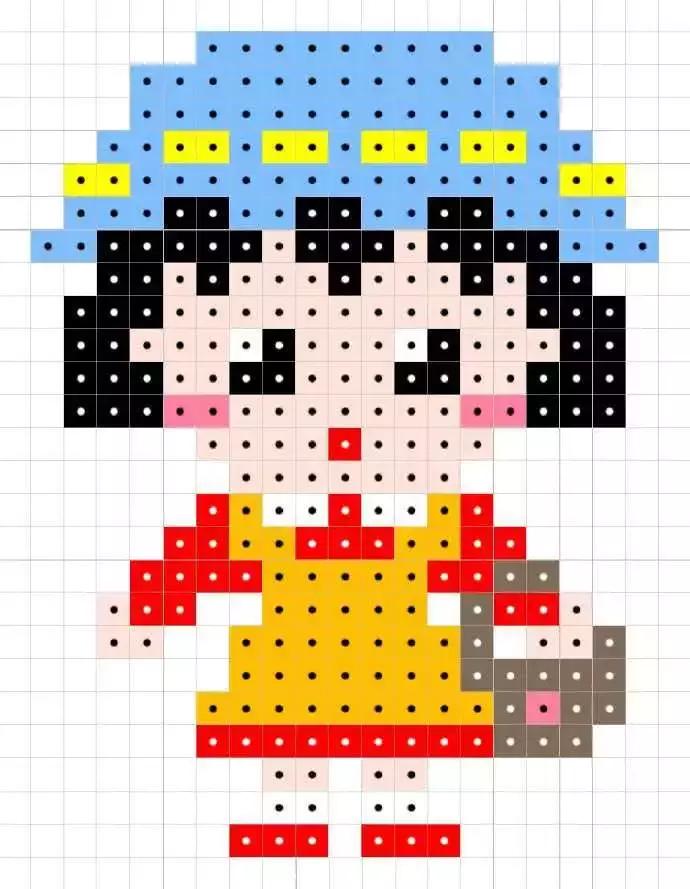 拼豆豆手工diy制作,手工拼豆视频教程