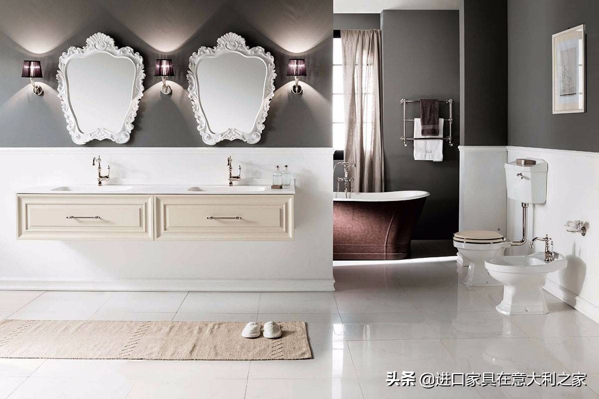 浴室柜最新款图片轻奢简欧,浴室柜款式法式轻奢