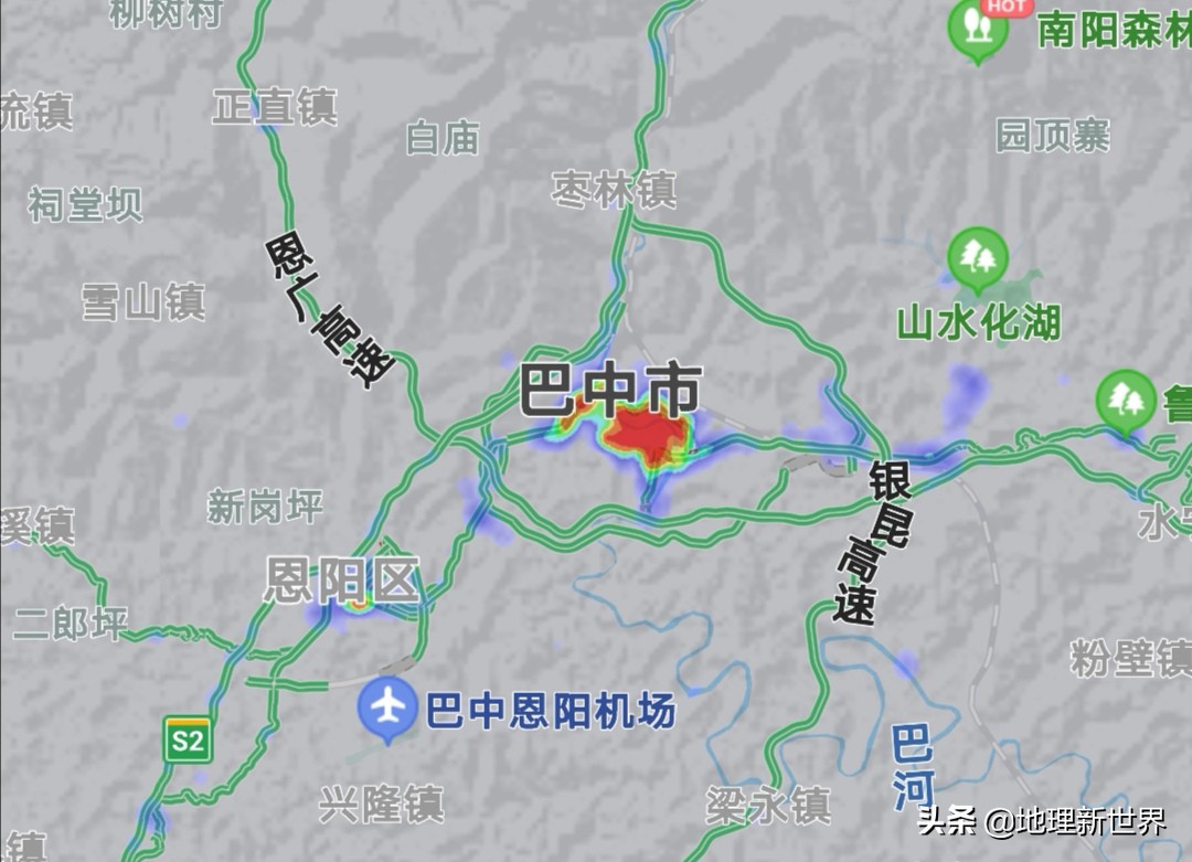 晚6点，四川18市3自治州热力图对比