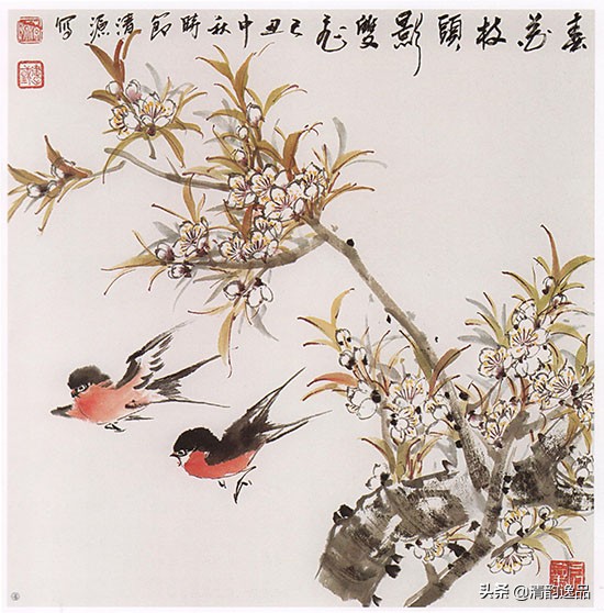 怎样画国画桃花的绘画技法,国画写意桃花技法视频